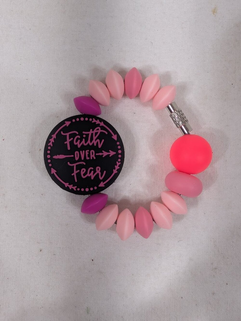 Faith Over Fear Cup Charm